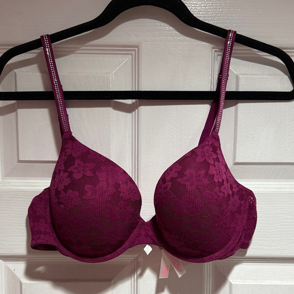 Victoria's Secret Lace Bra - Rich Burgundy